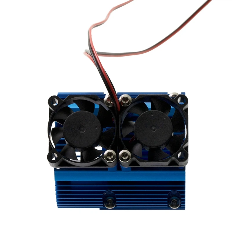 RC Car 41-43Mm Dual Fan Motor Radiator Heat Sink For High Speed 1:8 Traxxas SUMMIT Big S E-REVO E