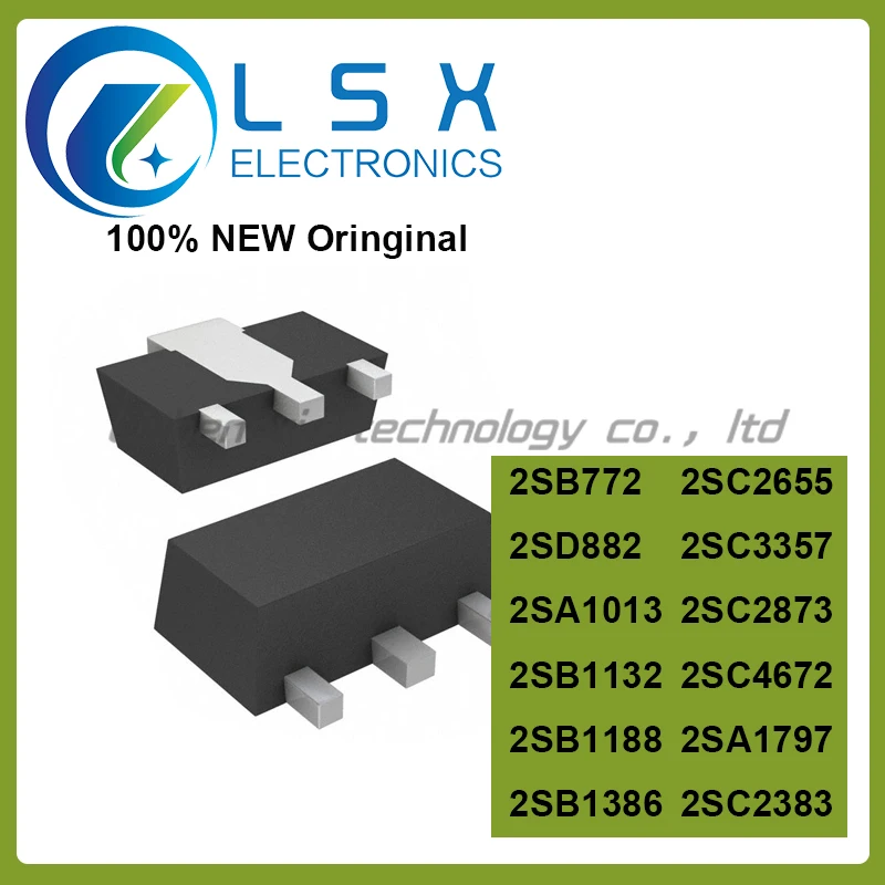 20 шт., 2SB772 B772 SOT-89 2SD882 D882 2SA1013 2SB1132 2SB1188 2SB1386 2SC2383 2SC2655 2SC3357 2SC4672 2SC2873 2SA1797 SOT89