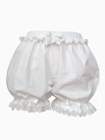 classic white lolita bloomers lace loose lolita shorts