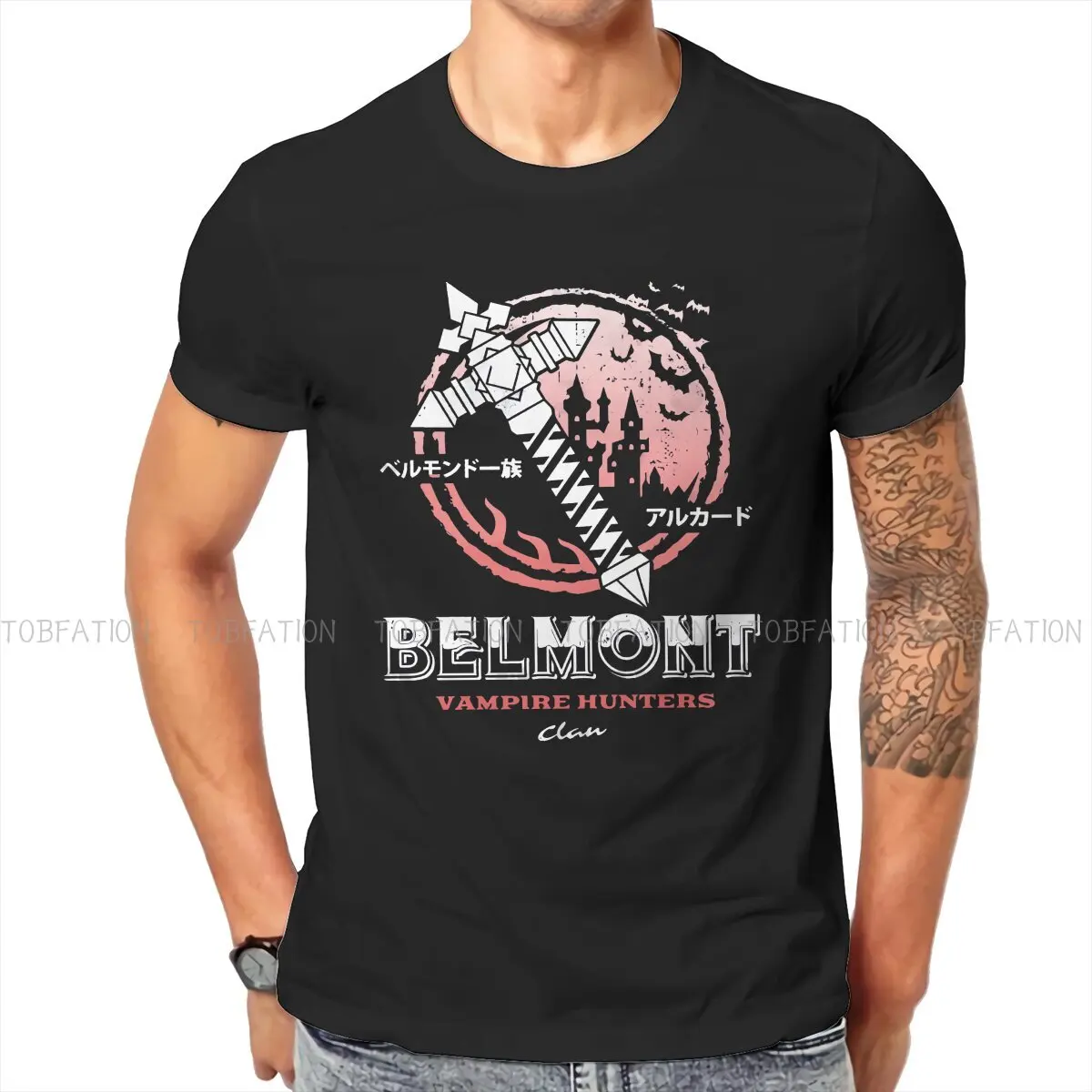 

The Belmont Clan Man's TShirt Castlevania Trevor Belmont TV O Neck Short Sleeve 100% Cotton T Shirt