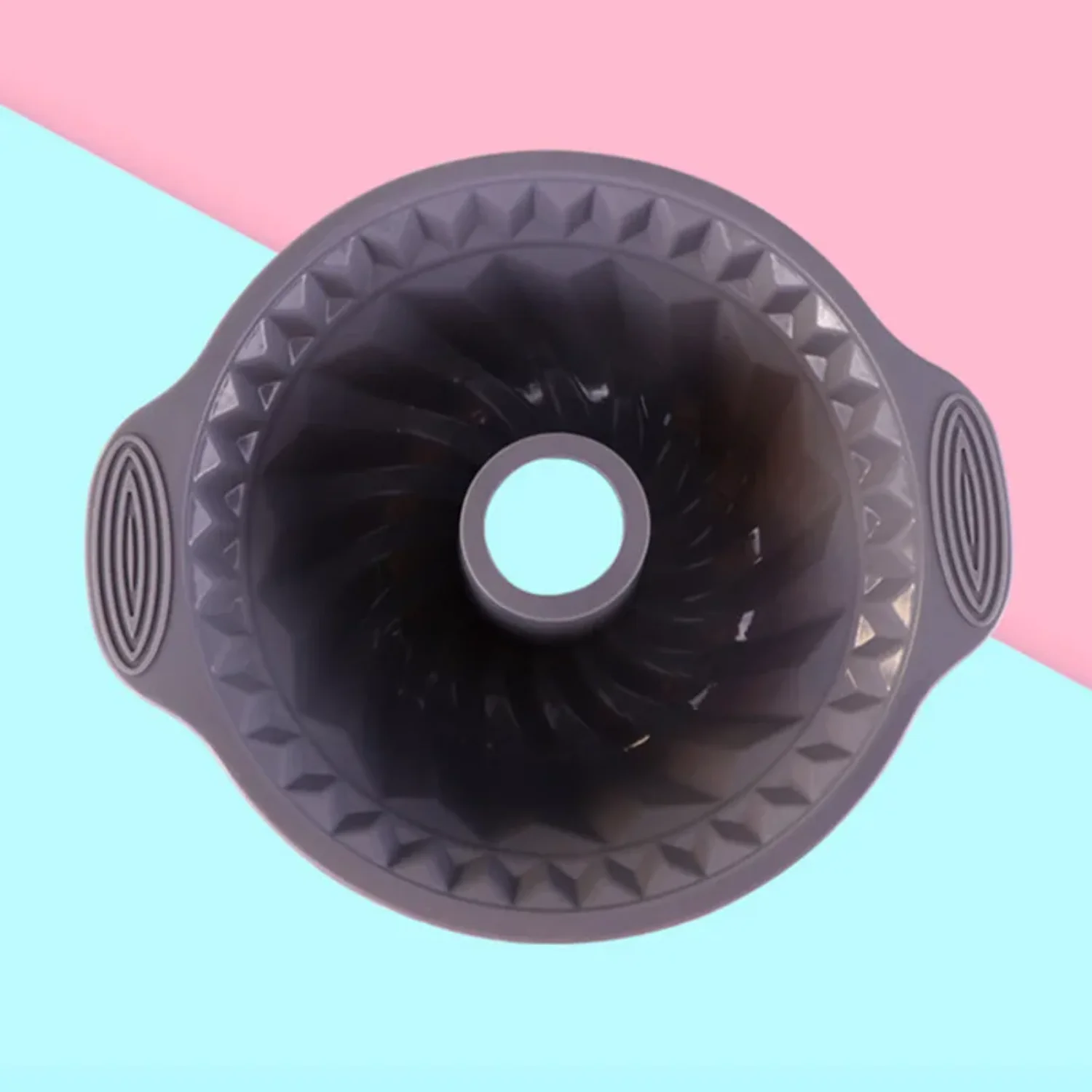 Силиконовые формы для выпечки рифленая круглая форма торта антипригарная пучка