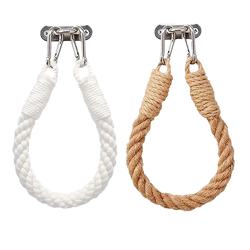 

2 Piece Set Nautical Rope Toilet Paper Holder Retro Wall Mounted Towel Holder Ocean Beach Bathroom Home Decor