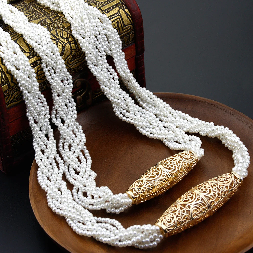 Фото Sunspicems, Elegent, Алжир, Марокко, Caftan, ювелирное изделие, 2 слоя, натуральный камень, бусы, ожерелье для женщин, арабские невесты, свадебное украшени... №5