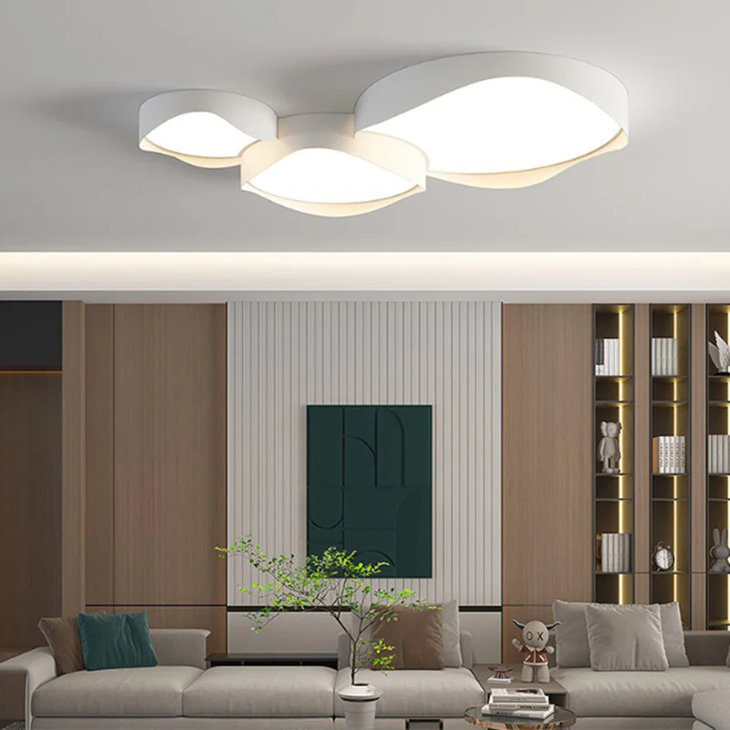 

Modern Ceiling Lamp In Living Room Lntelligent LED Bedroom Study Chandelier Creative Restaurant Interior Decoration Lamps