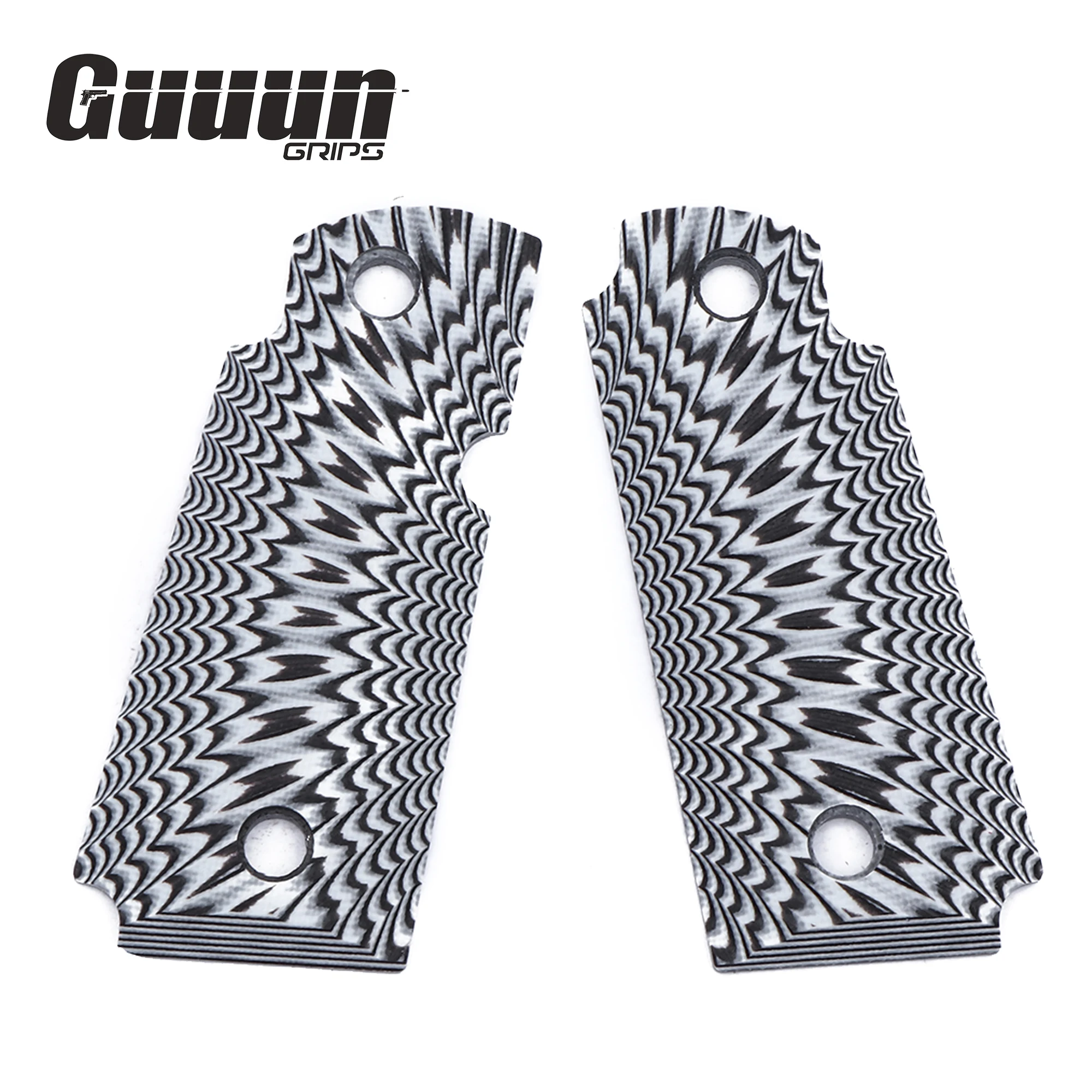 

Guuun Kimber Micro Carry 380 ACP G10 Grips with Ambi, Sunburst Tactical Texture