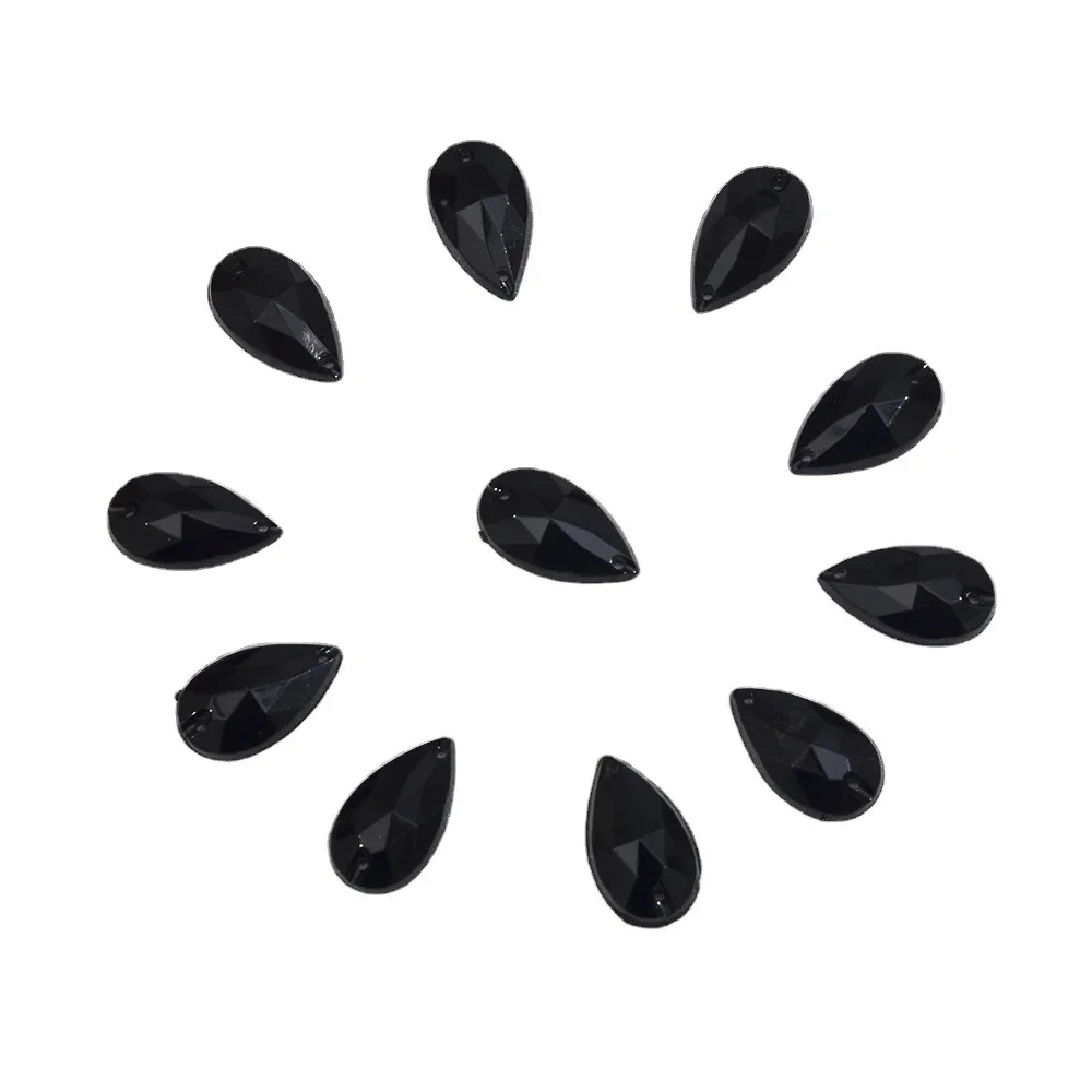 Акриловые украшения со стразами для одежды обуви шапок сшитые вручную капли воды