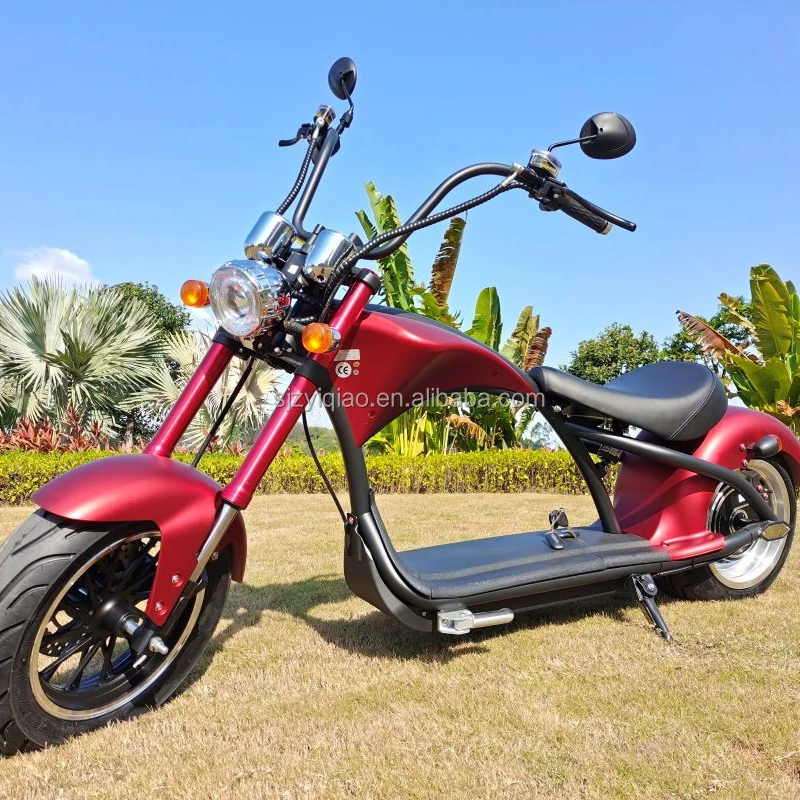 

USA Eur Holland Warehouse in store red M1 Citycoco 2000w Chopper Electric Scooter with Seat Lithium Battery 20Ah