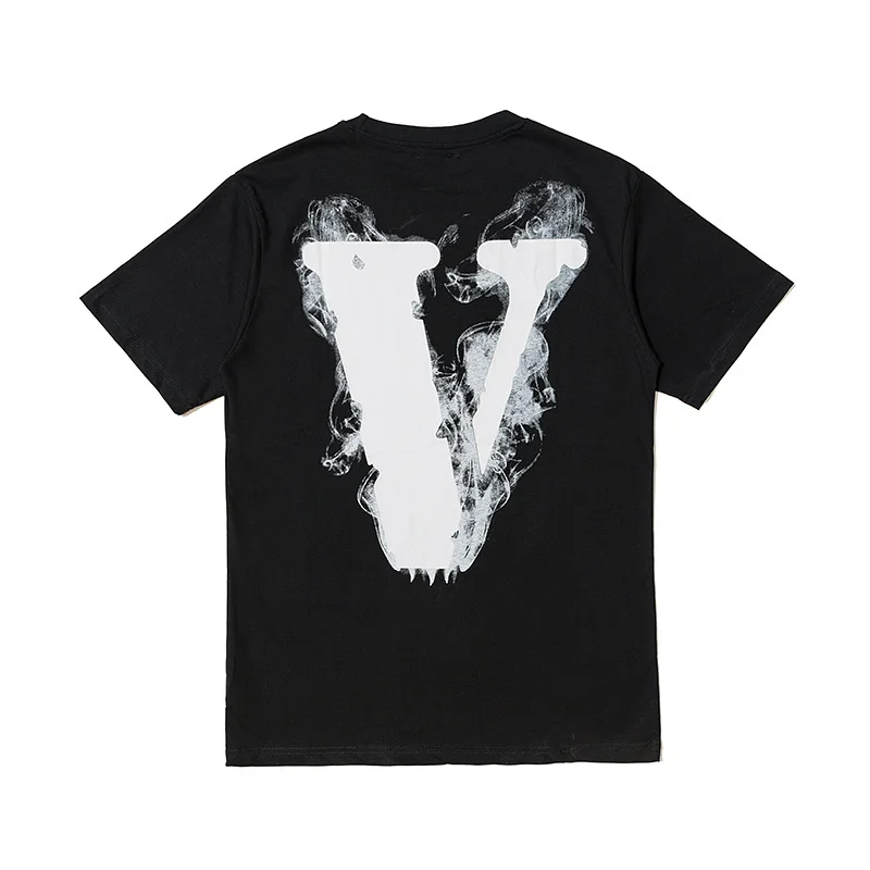 

Classic Vlone Short-sleeved Female Couple Loose Street Hip-hop Big V Trend T-shirt Men's Cotton Round Neck Short Sleeve