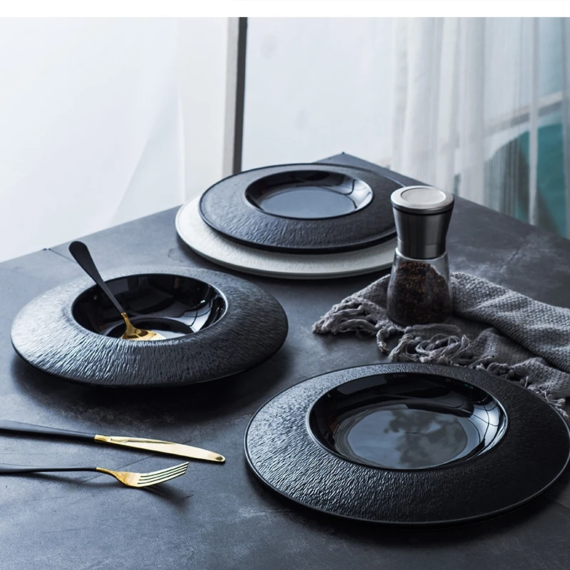 Соломенная шляпа в европейском стиле рок тарелка для ужина салата западной еды