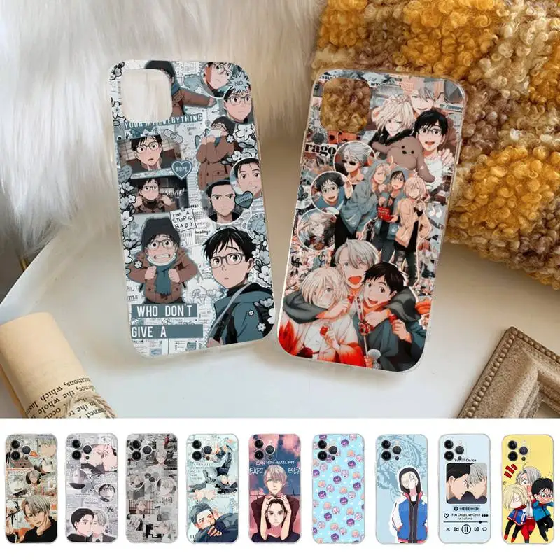 

Japan Anime Hot Yuri on Ice Phone Case For iPhone 14 11 12 13 Mini Pro XS Max Cover 6 7 8 Plus X XR SE 2020 Funda Shell