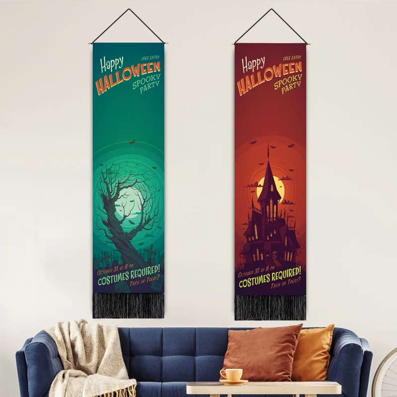 

Holiday Party Ghost Holiday Atmosphere Decoration Hanging Pictures Hanging Picture Outdoor Background Layout Tapestry Aesthetic