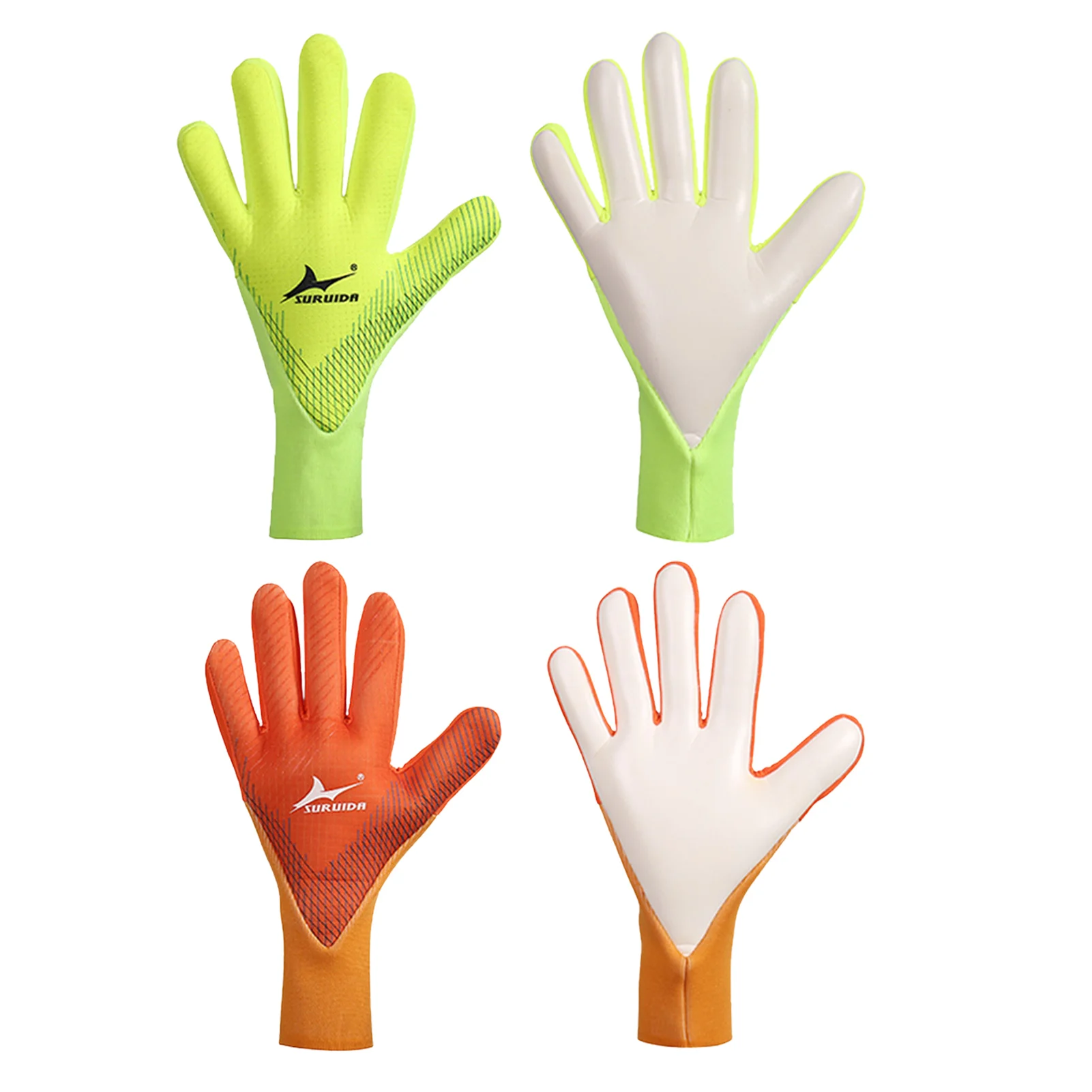

Kids Goalie Gloves Soccer Goalkeeper Gloves Youth Adults Strong Grip Football Training Gloves With Breathable Mesh Prevent