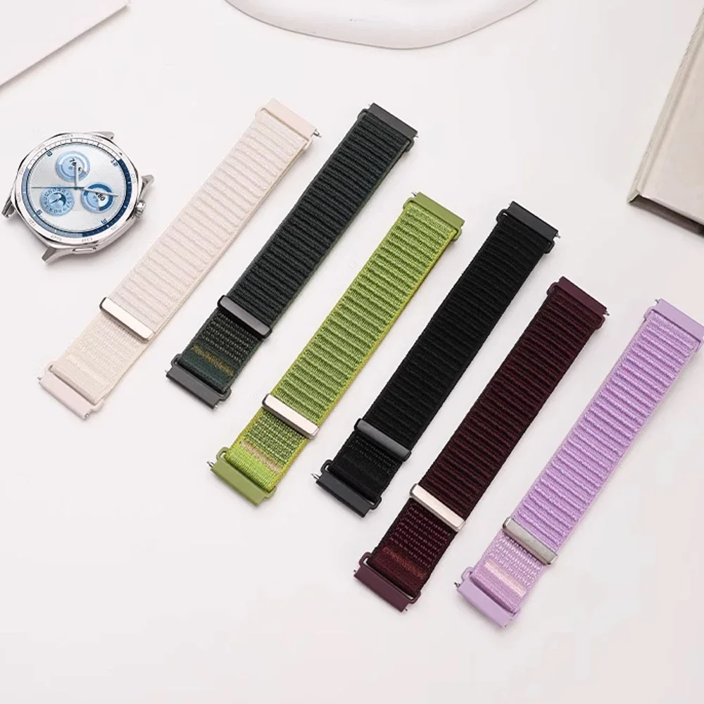 Фото Нейлоновый ремешок-петля 18/20/22 мм для Galaxy Watch 7 6 5 4 44/40 мм/4-6 Classic/5 Pro, удобный браслет для Amazfit Active 3 2 №4