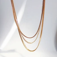 gothic gold snake multi layers chokers necklace for women gold metal punk collar statement fashion clavicle necklace jewelry