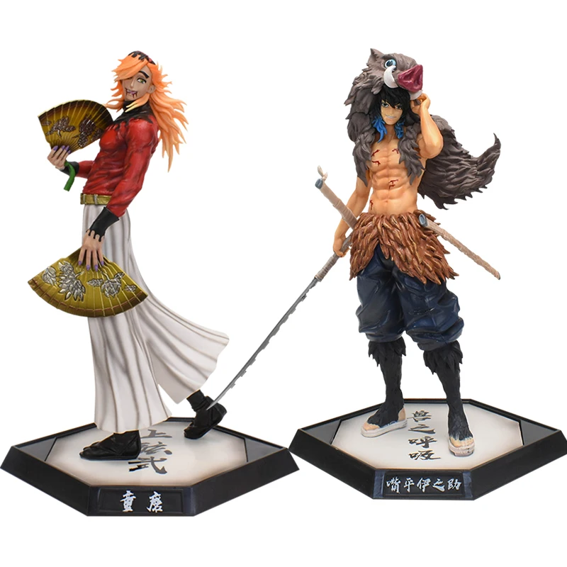 

New Demon Slayer Anime Figure Douma Hashibira Inosuke Action Figure PVC Model Toys Gifts for Children Adults 28cm