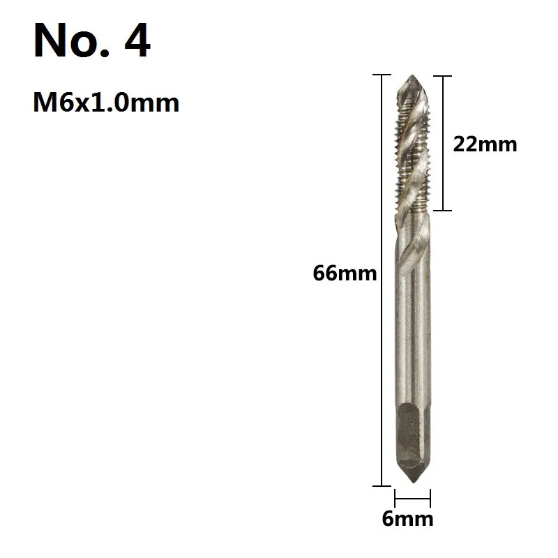 

Набор метчиков HAMPTON Spiral M3-M10
