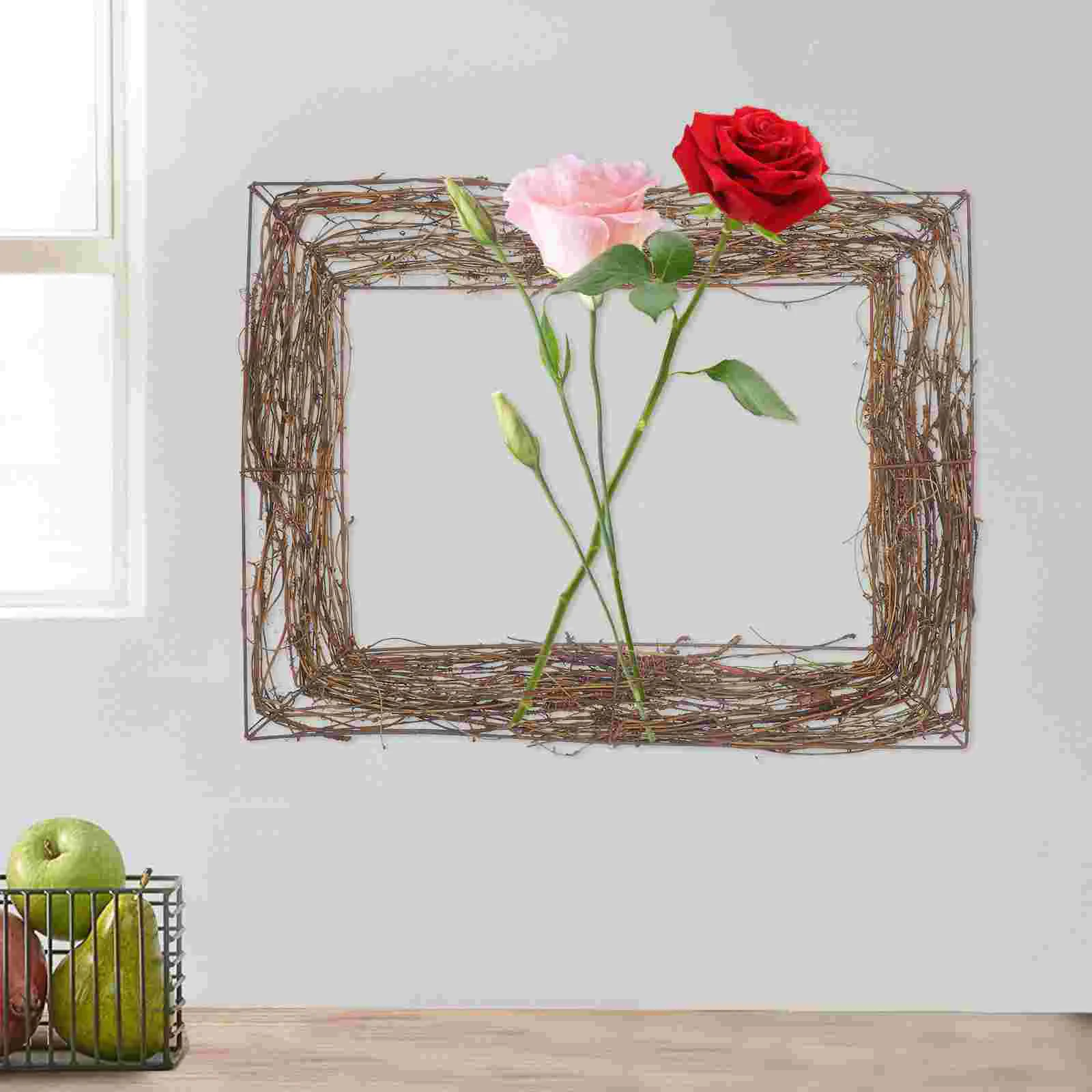 2 шт. натуральный венок из ротанга рождественская цветочная гирлянда ремесленная