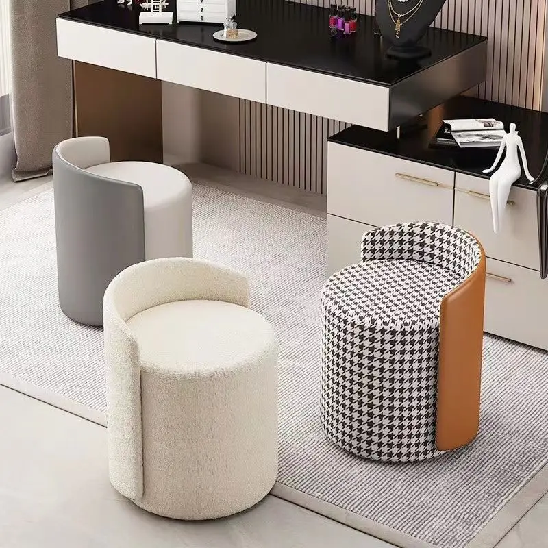 

Elegant Makeup Stool Portable Simple Space Saving Modern Stools For Living Room Unique Tabourets De Bar Nordic Home Decor