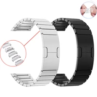 link bracelet for apple watch band 44mm40mm 45mm 41mm correa 3842mm 316l stainless steel belt iwatch series 7 4 3 5 se 6 strap