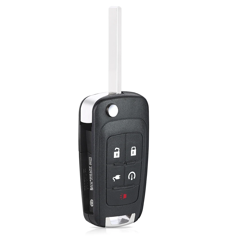 Keyecu для Chevrolet Volt 2011 2012 2013 2014 2015 Smart Flip Remote Автомобильный брелок 315 МГц с чипом ID46 FCC ID: