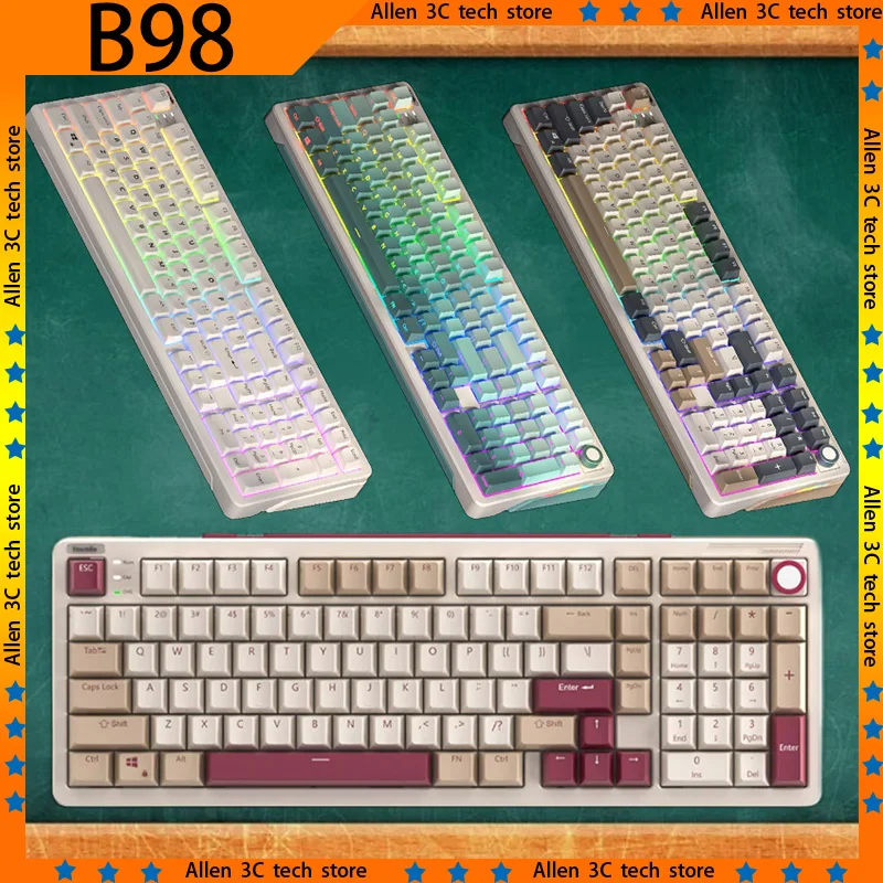 Клавиатура iLovbee B98 Беспроводная Механическая с поддержкой Bluetooth 3 режима