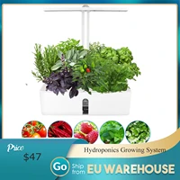 9 hydroponics growing system indoor herb garden kit automatic timing height adjustable led grow lights water pump eu stock