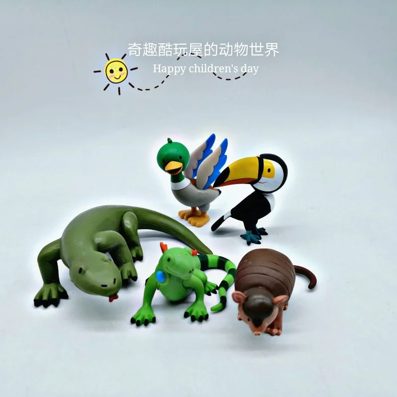 Genuine Figure Cheetah Zebra Monkey Chimpanzee Ornaments Accessories Children's Lovely Wildlife Model Toy |