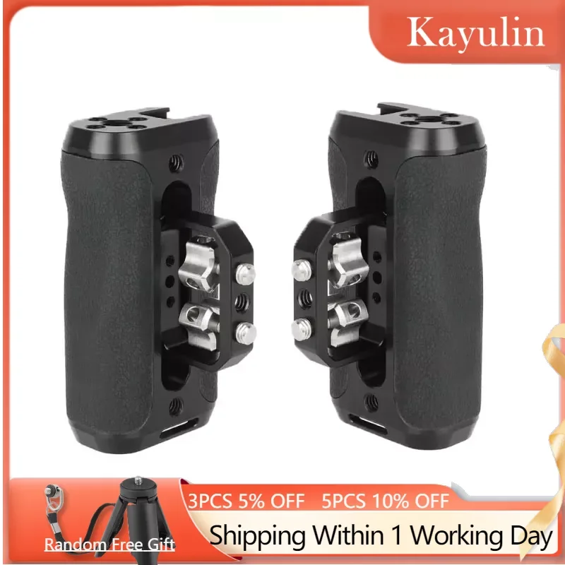 Kayulin универсальная Боковая ручка монитор камеры силикагель рукоятка с двойным 1/4