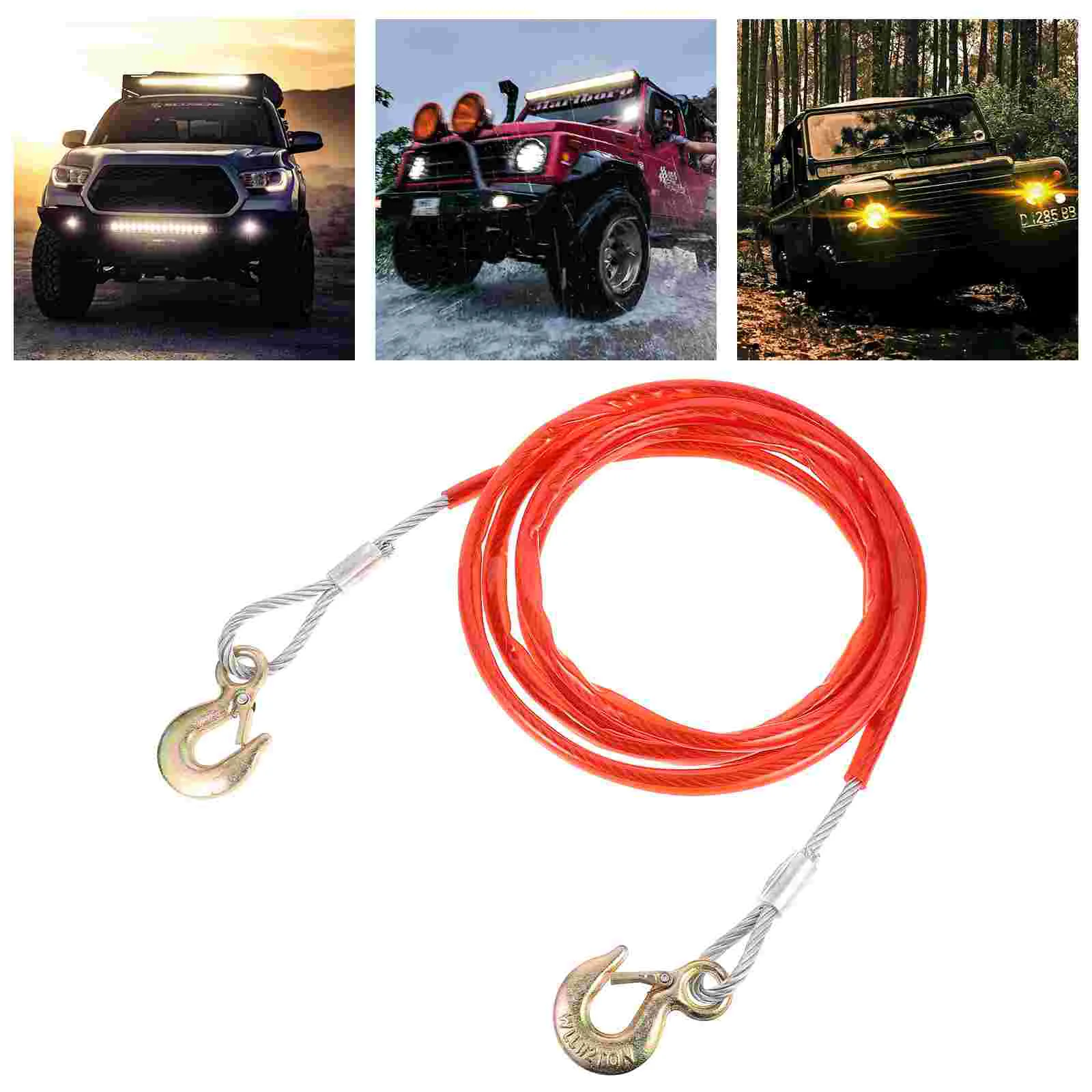 

1pc Durable Car Rope Tow Rope Trailer Rope Sturdy Pulling Rope for Car