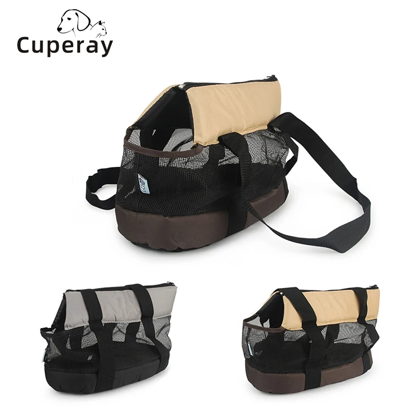 

Breathable Single Shoulder Bag for Pet Kitten Puppy Outdoor Walking Carrier Travel Mesh Surface Portable Carrying Bags Summer