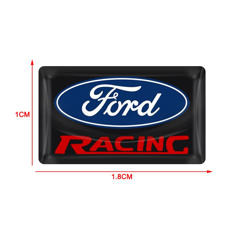 Фото Для Ford Focus Mk2 Mk3 Fiesta Ranger Mondeo S-MAX Kuga Mustang: 5/10 шт. 3D-наклейки из карбонового волокна с логотипом автомобиля на руль №4