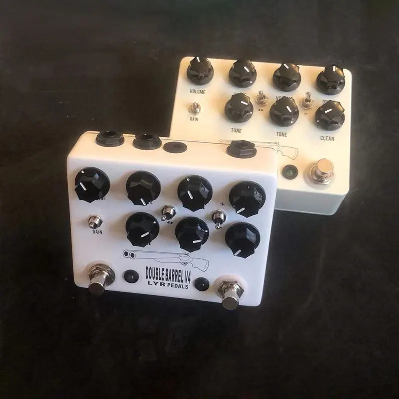 LYR Pedal（LY-ROCK）Guitar Effect Pedal For Doublebarrel OVERDRIVE Professional Classic Effect Pedal,White,For True bypass