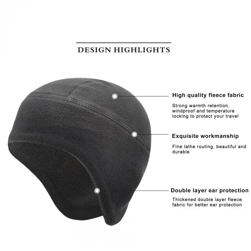 

High-quality Windproof Ski Cap Lightweight Cycling Cap Warm Ear Protection Outdoor Hat Ski Equipment Camoing 2023 Practical Ski