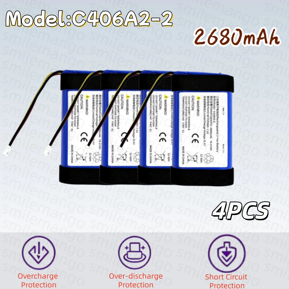 Фото Запасной аккумулятор C406A2-2 для Bluetooth-колонки Marshall Emberton 1/2, 2680 мАч №2