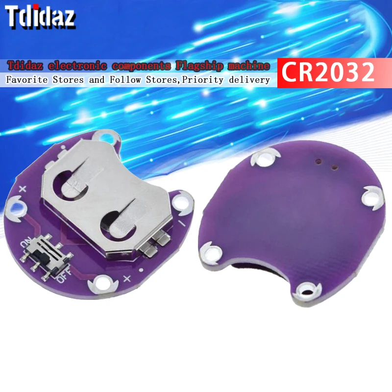 

LilyPad Coin Cell Battery Holder CR2032 Battery Mount Module for arduino DIY KIT