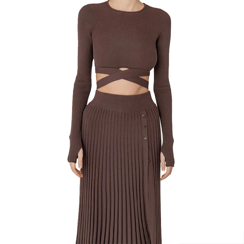 

Однотонное качественное трикотажное женское элегантное соблазнительное красивое платье OAM, облегающий Топ с длинным рукавом