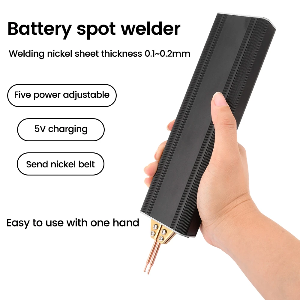

Automatic Trigger Battery Spot Welder 9 Gears Adjustable Handheld Spot Welder 0.1~0.15mm Thickness Nickel Sheet Welder 5V 2A
