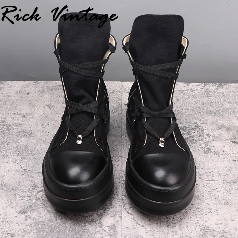 Кроссовки мужские и женские на шнуровке черные