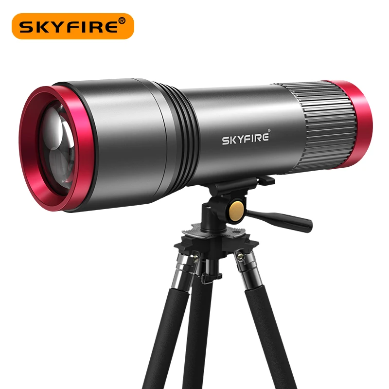 SKYFIRE Night Fishing Lamp Rechargeable Outdoor High Lumen 8H~16H Super Bright Zoomable Flashlight Outdoor Camping SF-DYD-360