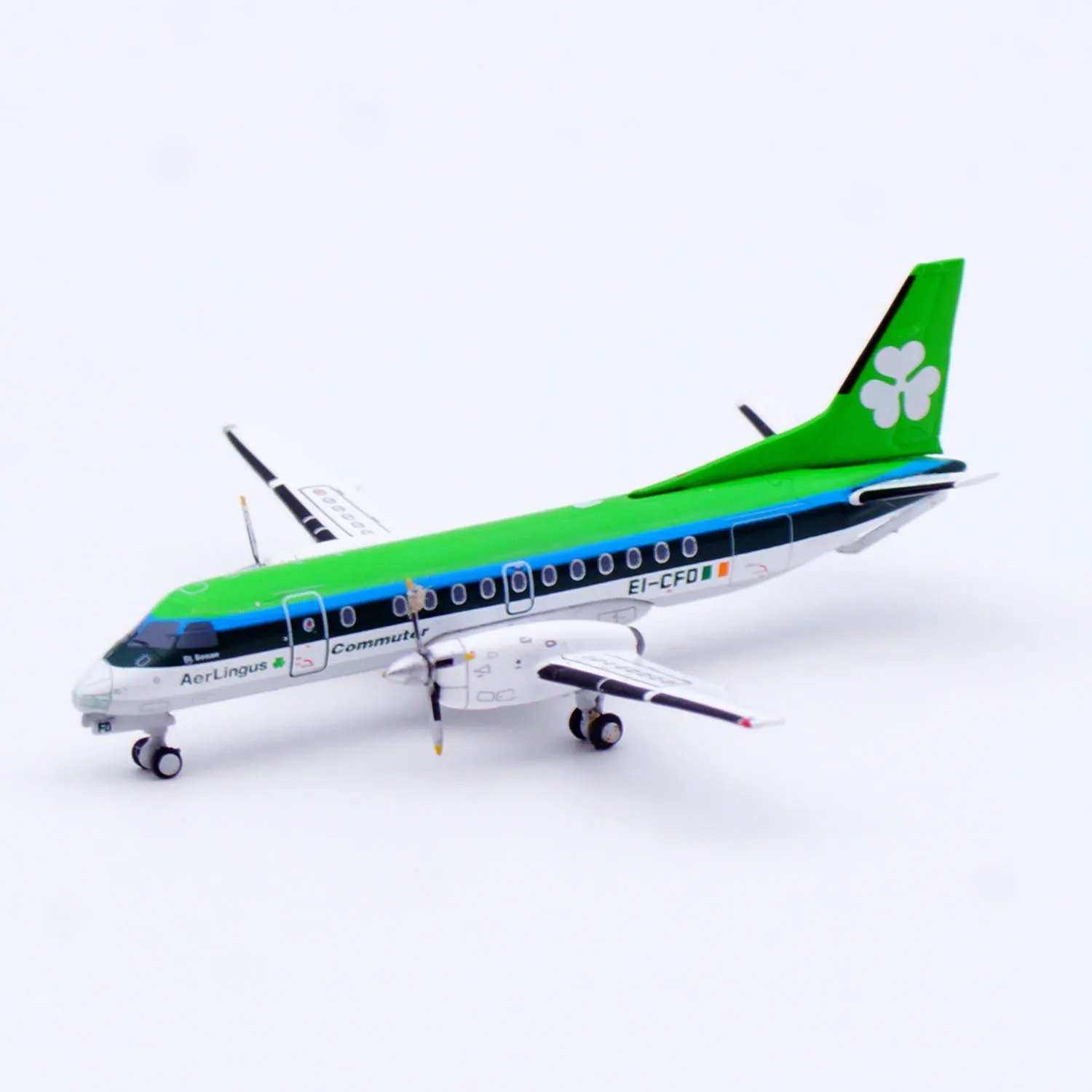 Фото Коллекционная модель самолета из сплава XX40233 JC Wings 1:400 Aer Lingus Commuter Saab 340B, литая под давлением, с подставкой, EI-CFC №5