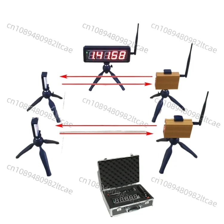 Беспроводной лазерный таймер для тестирования физического фитнеса гоночного