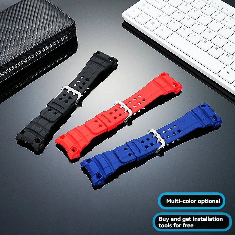 Фото Для Casio G-Shock GWN-1000 GWN-1000B 5371: Премиальный мягкий силиконовый ремешок из полимерной смолы для замены, мужской спортивный водонепроницаемый браслет №2
