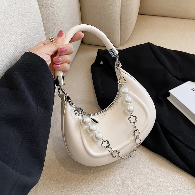 

handbags purses and handbags bolsa feminina French elegant and versatile pearl chain bag shoulder bag bolsos para mujer
