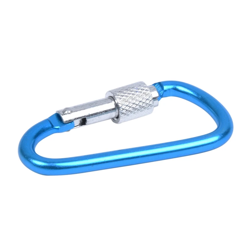 

3X Camping Outdoor D-Ring Carabiner Hook Clip Keychain 6Cm
