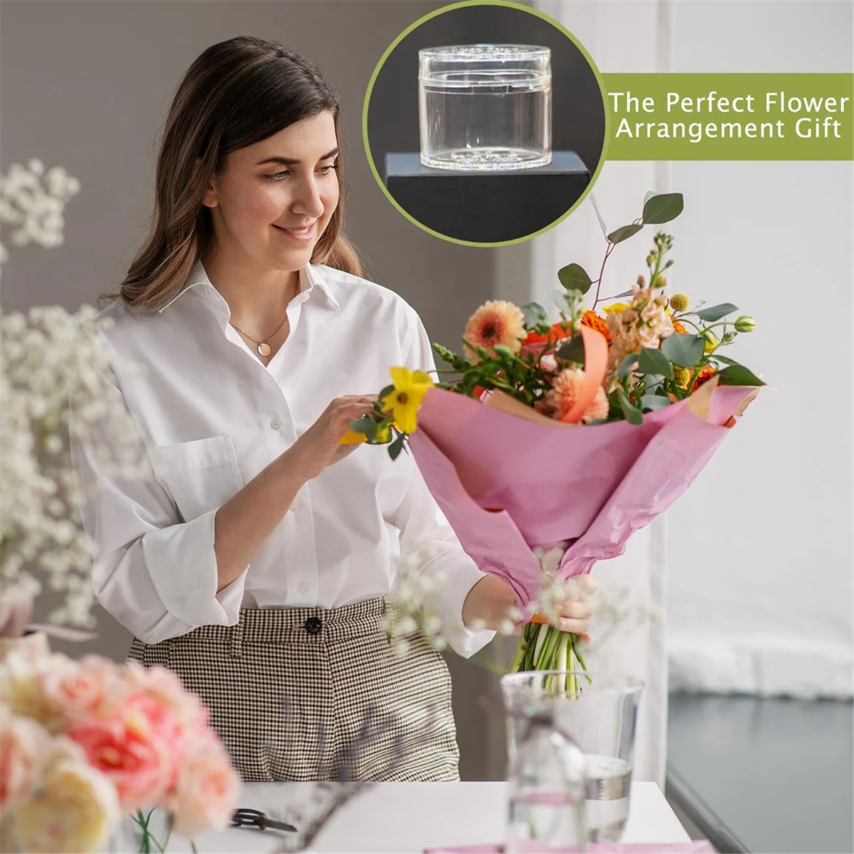 3 шт. спиральный держатель для стебля икебаны прозрачная многоразовая цветочная