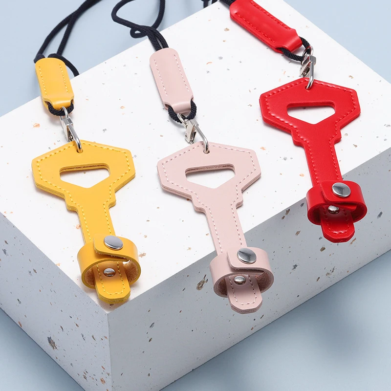 

1 шт., кожаная цепочка для очков в форме ключа