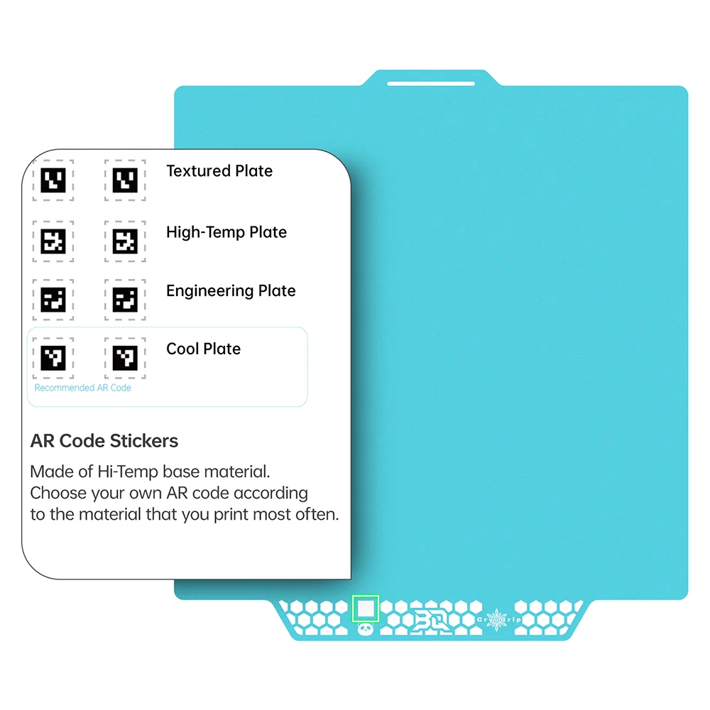 Строительная пластина BIQU Panda CryoGrip Pro для мини-принтеров Bambu X1/P1/A1/A1 двухсторонняя