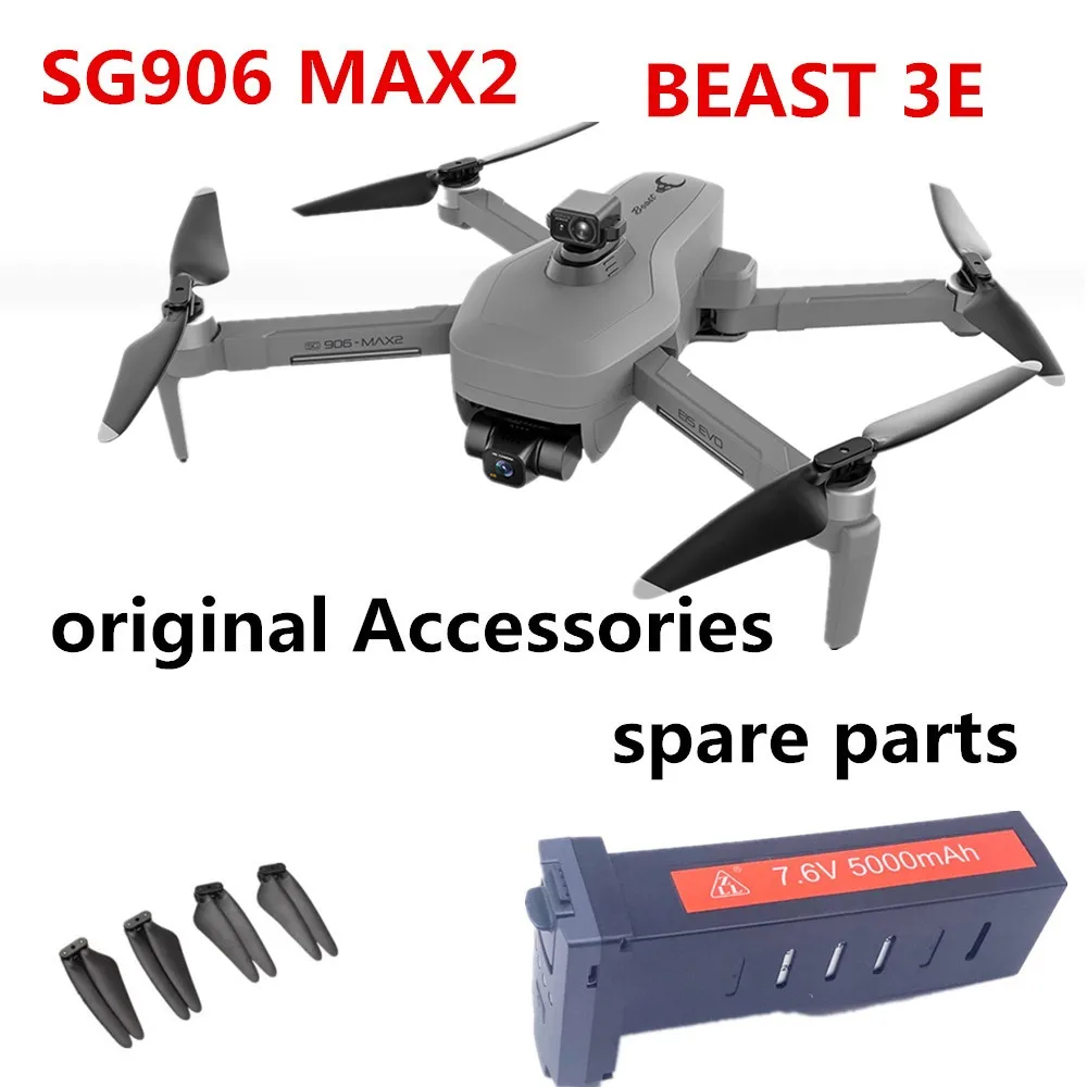 

SG906MAX2 батарея дрона оригинальные аксессуары 7,6 в 5000 мАч пропеллер кленовый лист для SG906 MAX2 части дрона зверь 3E батарея