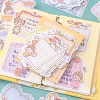100sheets cute girl note pad non sticky memo pad message bookmarks hand account kawaii decor office school stationery supply