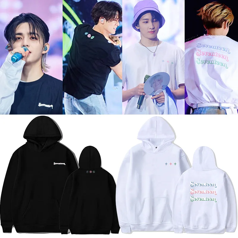 

Seventeen SVT FM Hoodies HANABI Hoodie Sweatshirts Kpop Support Hoodies for Men Women